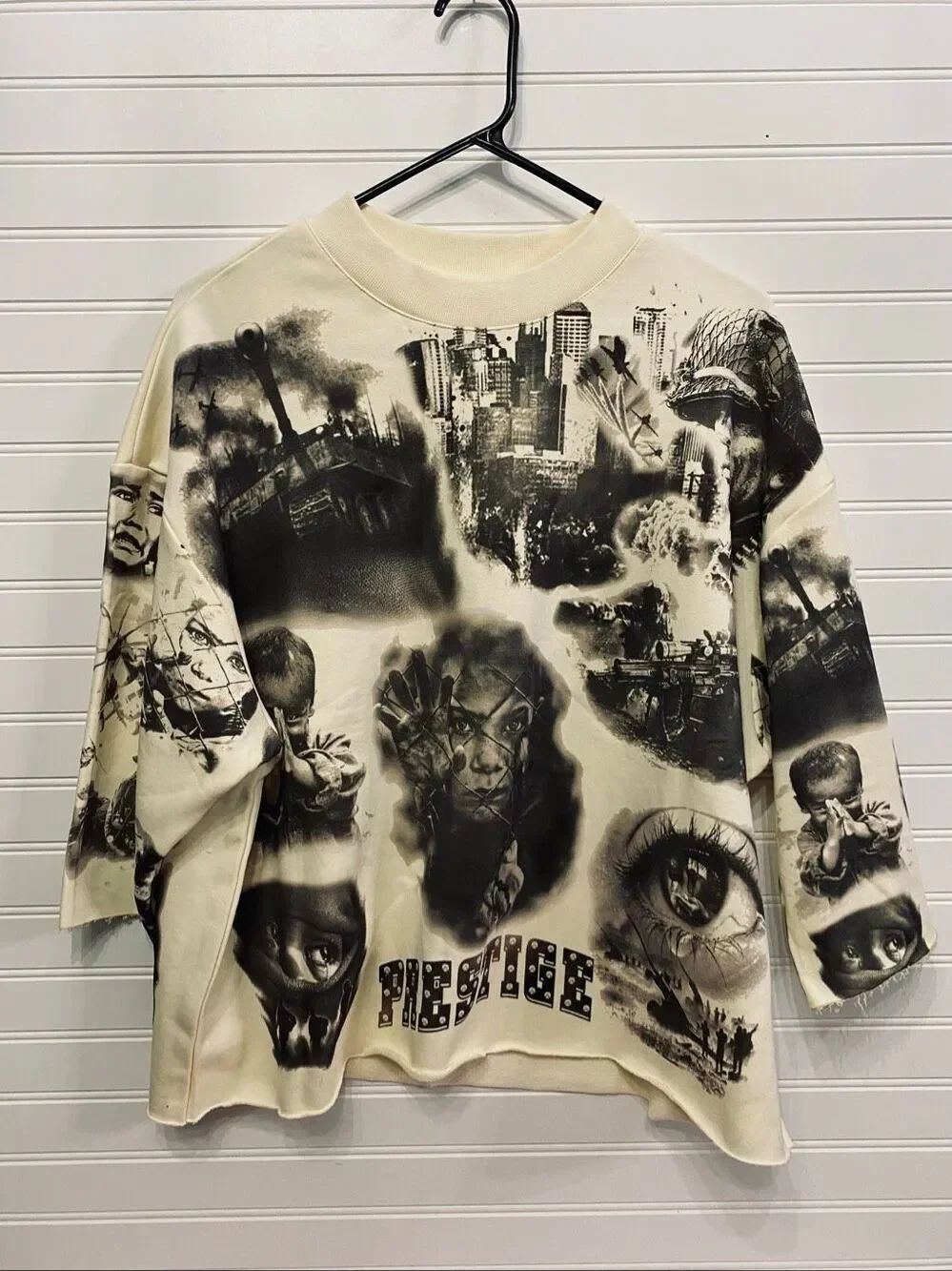 Prestige Collection Glory Thru Pain Military Streetwear Crew Neck Sweatshirt Sz